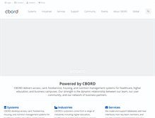 Tablet Screenshot of cbord.com