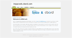 Desktop Screenshot of impacweb.cbord.com